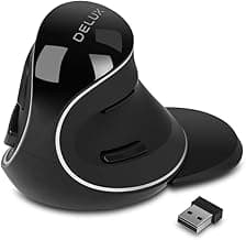 Delux M618 Plus vertical mouse product photo used in Ergonomic Mouse for Wrist Pain (2026)