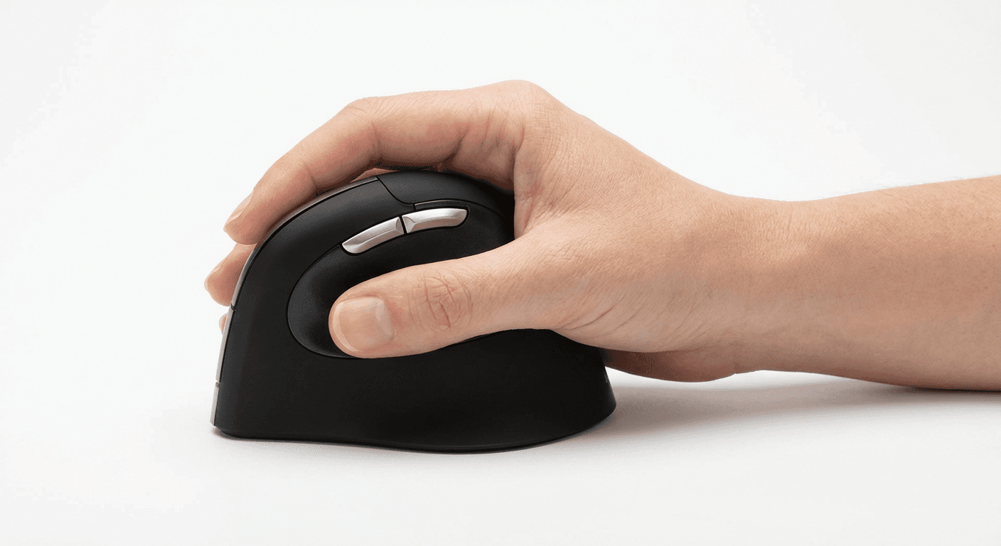 Evoluent VerticalMouse 4 Left vertical mouse product photo used in Best anti-inflammatory for Left-Handed Users (2026)