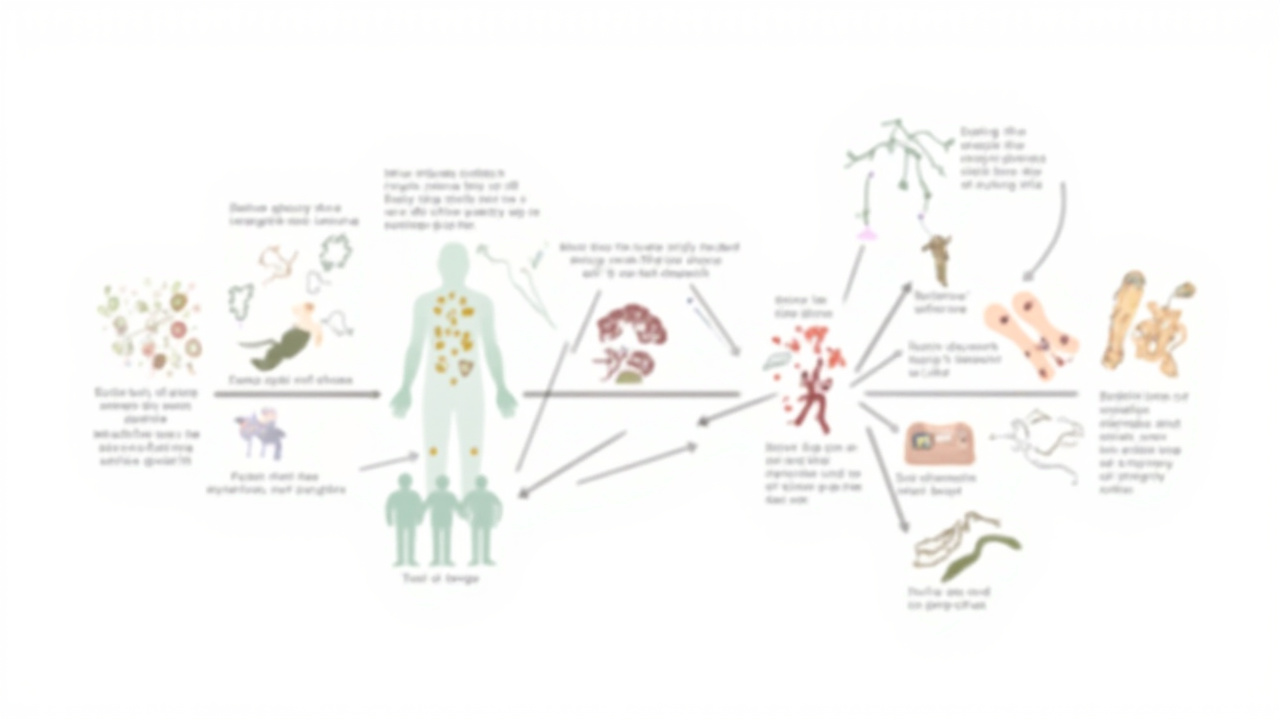 Autoimmune inflammation diagram showing immune system activation pathways