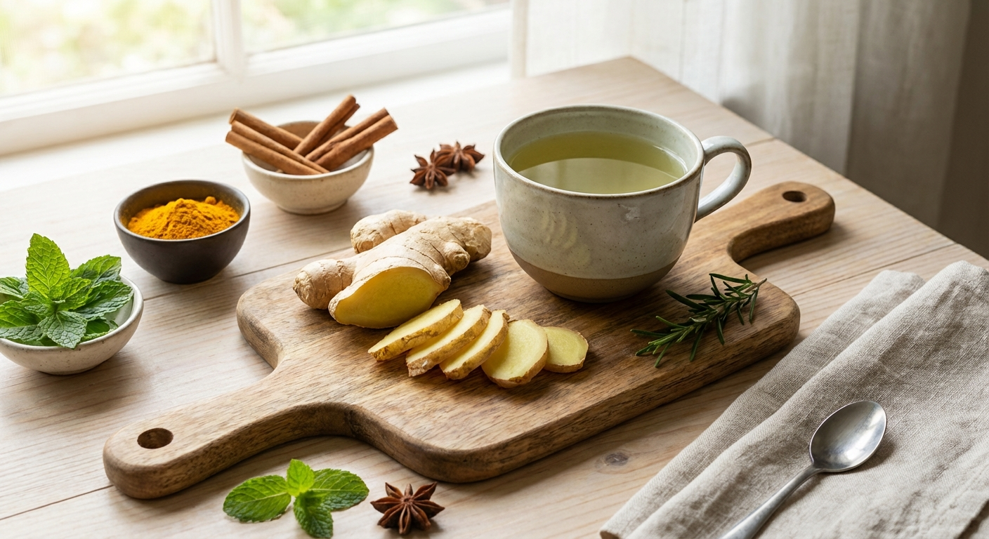 Ginger root and green tea — powerful anti-inflammatory duo