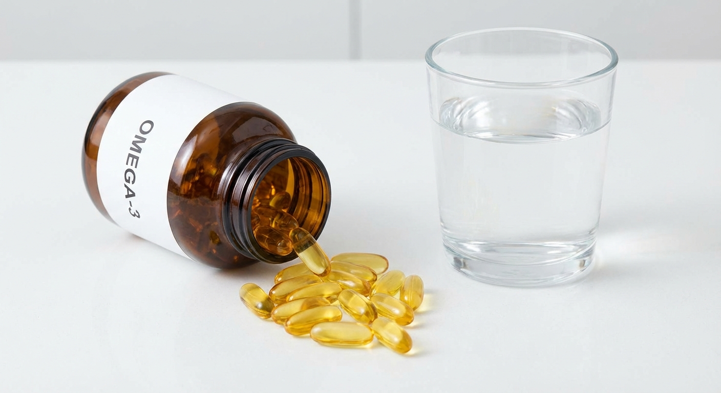 Omega-3 fish oil capsules — most researched anti-inflammatory supplement