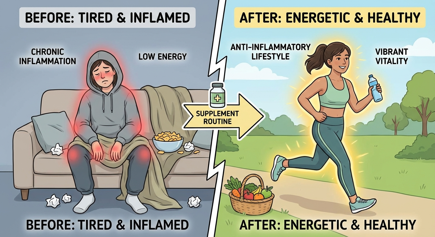 Anti-inflammatory supplement results — health transformation